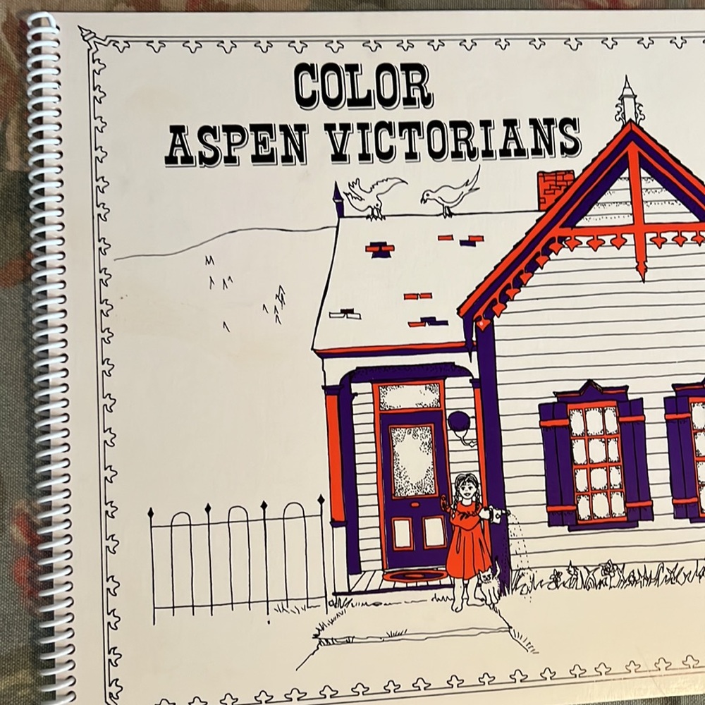 Aspen Victorians color book  Brand New  hard to find